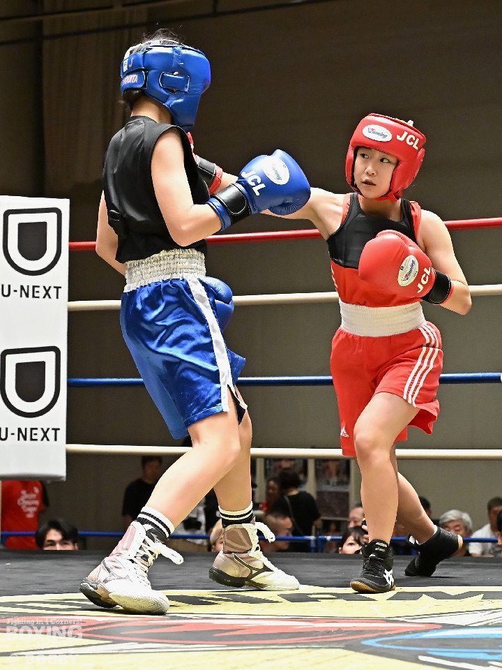 U-15女子45キロ級で準優勝した宇山愛桜選手の試合風景